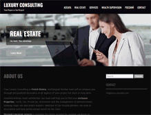 Tablet Screenshot of luxury-consulting.com